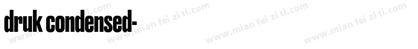 druk condensed字体转换